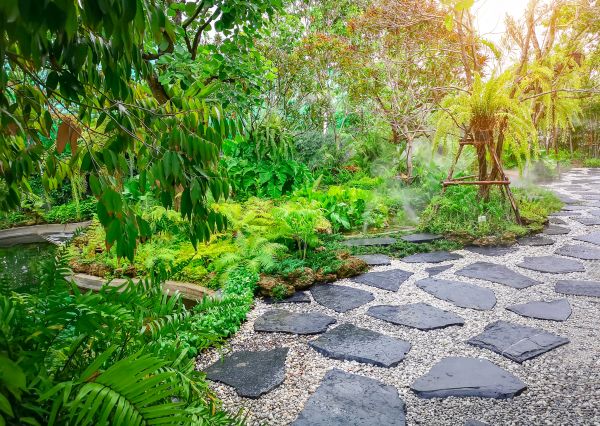 Backyard Stone Walkway Service